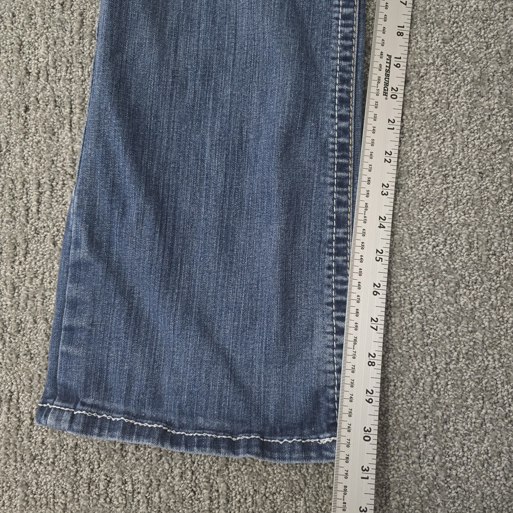 Ariat REAL Womens 32L Mid Rise Whipstitch Bootcut Jeans Ocean Western - Picture 5 of 8